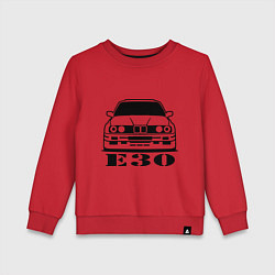 Свитшот хлопковый детский E30, цвет: красный