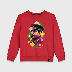 Свитшот хлопковый детский Stalin Art, цвет: красный