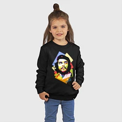 Свитшот хлопковый детский Che Guevara Art, цвет: черный — фото 2