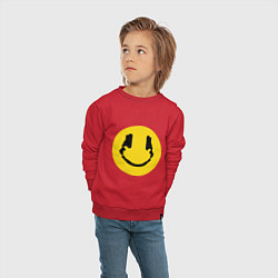 Свитшот хлопковый детский Smile Music, цвет: красный — фото 2