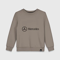 Свитшот хлопковый детский Mercedes Logo, цвет: утренний латте