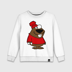 Детский свитшот Бобер