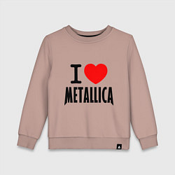 Детский свитшот I love Metallica