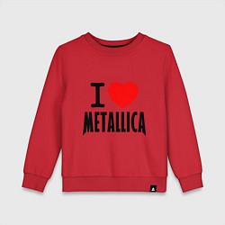 Детский свитшот I love Metallica