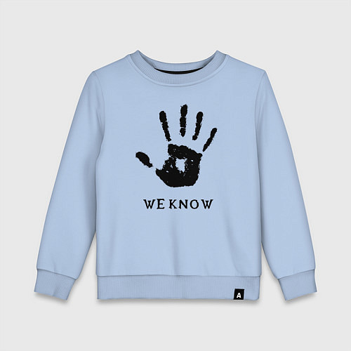 Детский свитшот We know / Мягкое небо – фото 1
