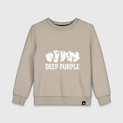 Свитшот хлопковый детский Deep Purple, цвет: миндальный