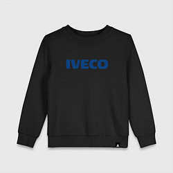 Свитшот хлопковый детский Iveco, цвет: черный