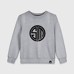 Свитшот хлопковый детский TSM Logo, цвет: меланж