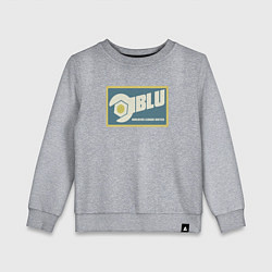 Свитшот хлопковый детский BLU, цвет: меланж