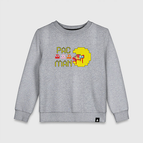 Детский свитшот Pac-Man: Breakfast / Меланж – фото 1
