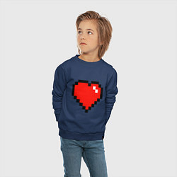 Свитшот хлопковый детский Minecraft Lover, цвет: тёмно-синий — фото 2