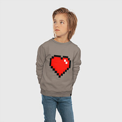 Свитшот хлопковый детский Minecraft Lover, цвет: утренний латте — фото 2
