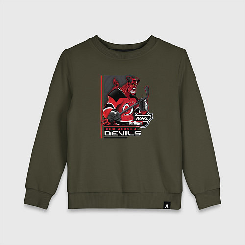 Детский свитшот New Jersey Devils / Хаки – фото 1