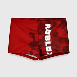 Плавки для мальчика ROBLOX: Red Camo, цвет: 3D-принт