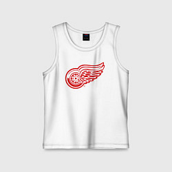 Майка детская хлопок Detroit Red Wings, цвет: белый