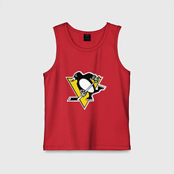 Майка детская хлопок Pittsburgh Penguins: Malkin 71, цвет: красный