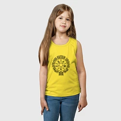 Майка детская хлопок Hellsing Pentagram, цвет: желтый — фото 2