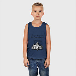 Майка детская хлопок St. Isaac's Cathedral, цвет: тёмно-синий — фото 2