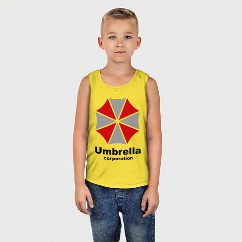 Детская майка Umbrella corporation / Желтый – фото 5