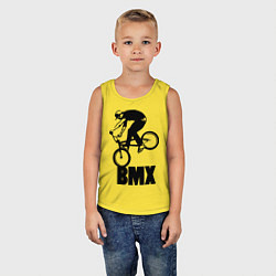 Майка детская хлопок BMX 3, цвет: желтый — фото 2