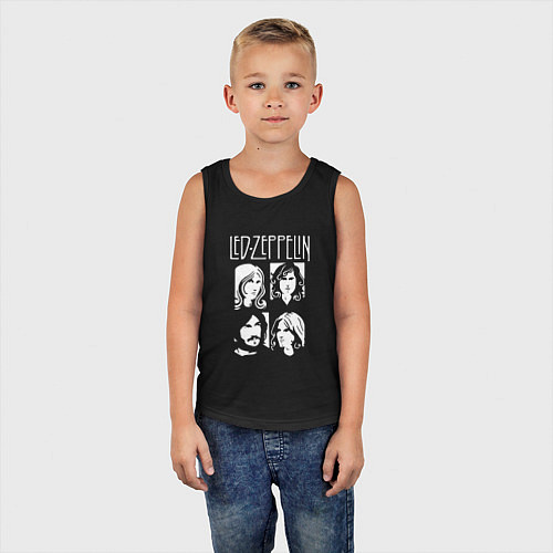 Детская майка Led Zeppelin Band / Черный – фото 5
