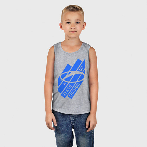 Детская майка A state of trance / Меланж – фото 5