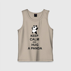 Детская майка Keep Calm & Hug A Panda
