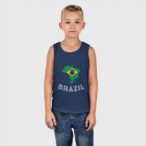 Детская майка Brazil Country / Тёмно-синий – фото 5