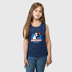 Майка детская хлопок Chilly Willy, цвет: тёмно-синий — фото 2
