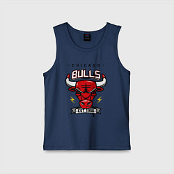 Майка детская хлопок Chicago Bulls est. 1966, цвет: тёмно-синий