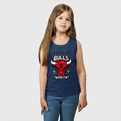 Майка детская хлопок Chicago Bulls est. 1966, цвет: тёмно-синий — фото 2