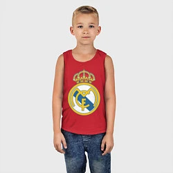 Майка детская хлопок Real Madrid FC, цвет: красный — фото 2
