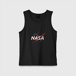 Майка детская хлопок NASA: Space Arrow, цвет: черный
