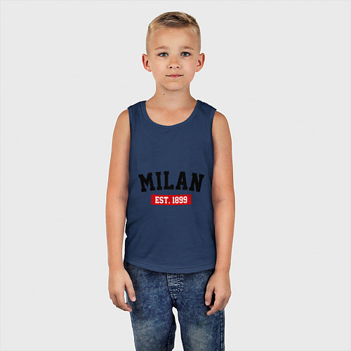 Детская майка FC Milan Est. 1899 / Тёмно-синий – фото 5