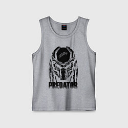 Майка детская хлопок Predator Mask, цвет: меланж