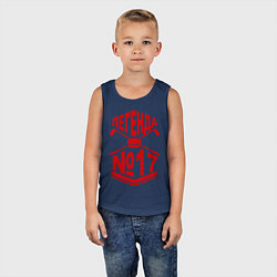 Майка детская хлопок Легенда #17, цвет: тёмно-синий — фото 2