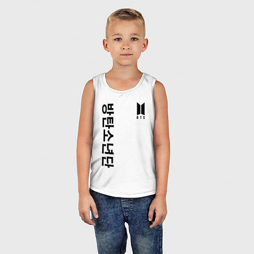 Детская майка BTS Korea / Белый – фото 5