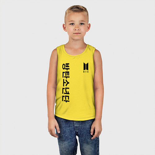 Детская майка BTS Korea / Желтый – фото 5