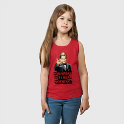 Майка детская хлопок Gatsby: You Speak, цвет: красный — фото 2