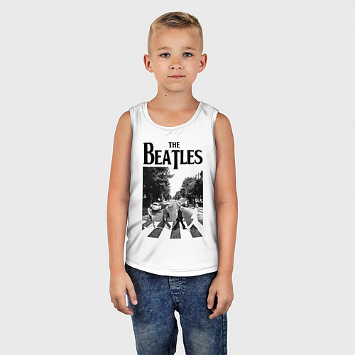 Детская майка The Beatles: Mono Abbey Road / Белый – фото 5