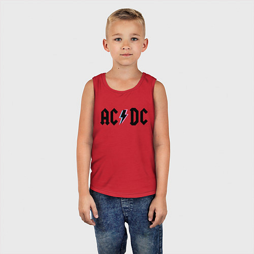 Детская майка AC/DC / Красный – фото 5