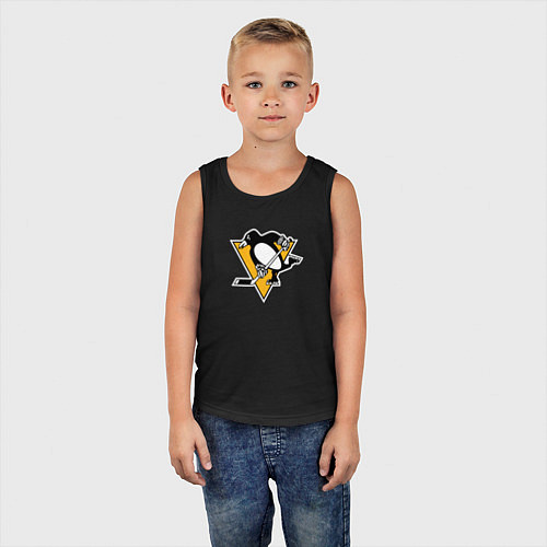 Детская майка Pittsburgh Penguins: Evgeni Malkin / Черный – фото 5