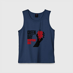 Майка детская хлопок Green Day: American idiot, цвет: тёмно-синий