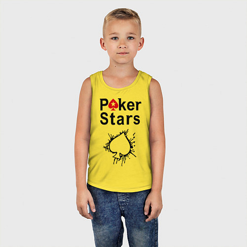 Детская майка Poker Stars / Желтый – фото 5