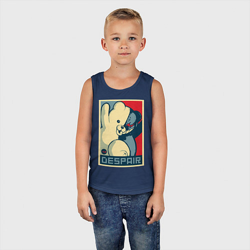 Детская майка Monokuma / Тёмно-синий – фото 5