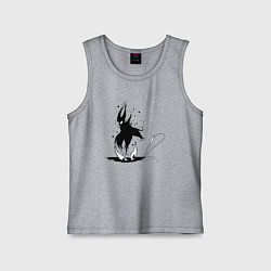 Майка детская хлопок Hollow Knight, цвет: меланж