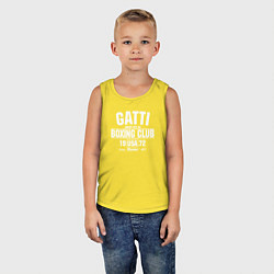 Майка детская хлопок Gatti Boxing Club, цвет: желтый — фото 2