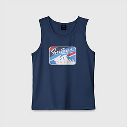 Майка детская хлопок Эльбрус 5642, цвет: тёмно-синий