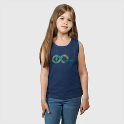 Майка детская хлопок Arduino, цвет: тёмно-синий — фото 2