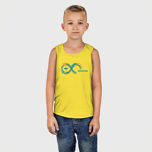 Детская майка Arduino / Желтый – фото 5